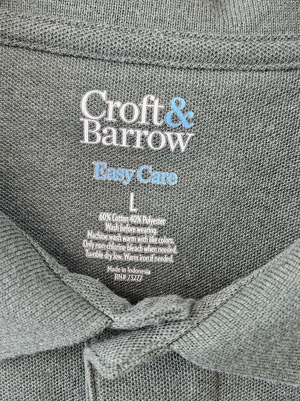 croft & barrow Dark Green Short-Sleeve Polo - Picture 5 of 6